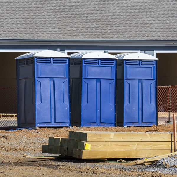 how often are the porta potties cleaned and serviced during a rental period in Lindenwood IL